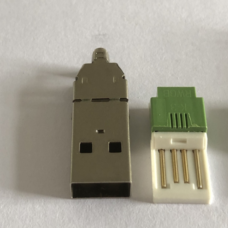 ICKEL PLATED USB TIPO A CAIXO 3 em 1 PC Adaptador DIY